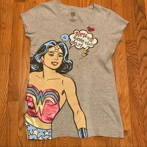 Wonder Woman Girls Will Save the Day DC Comics Tee
